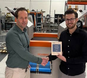 Foto: Harm van Adrichem CFO Gearbox en Maikel Ringe Corporate Banker Digital & Consumer bij ABN AMRO Bank N.V. 